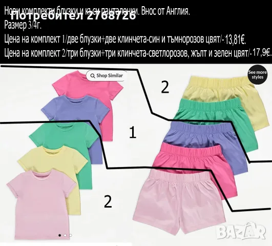 НОВИ ЛЕТНИ ДРЕХИ, ВНОС ОТ АНГЛИЯ, снимка 10 - Детски комплекти - 51061309