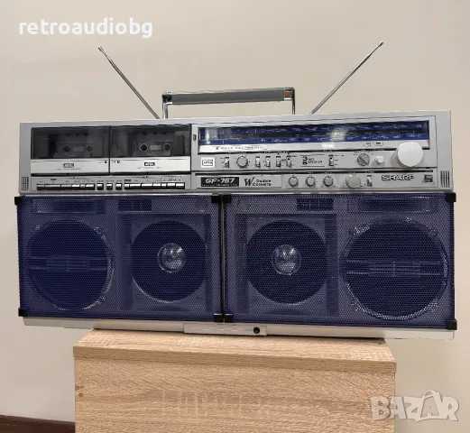 🔈Колекционерски ретро радиокасетофон SHARP GF-767 Z Boombox - профилактиран🔉