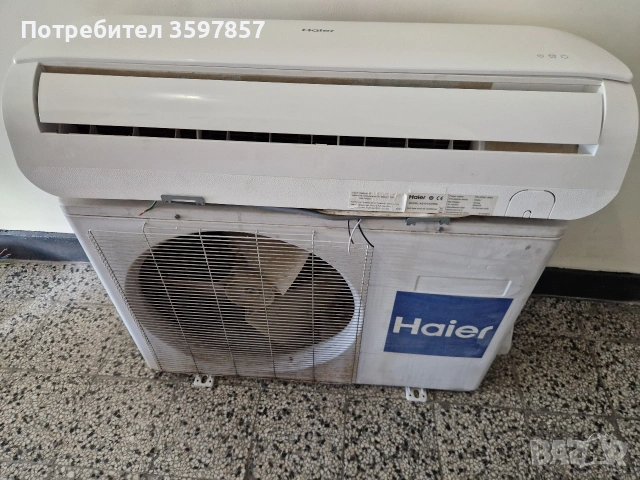 Инверторен Климатик Haier 12 Работещ 99 евро, снимка 3 - Климатици - 54904479