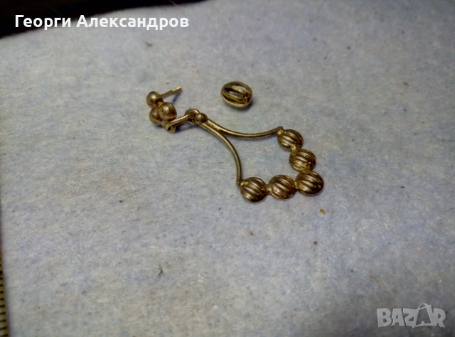 СТАРИННА БЕЛ ЕПОК Епоха ФРЕНСКА СРЕБЪРНА ОБЕЦА / ПЕНДАНТ с ЖЪЛТА ПОЗЛАТА СРЕБРО 800 Проба МАЙСТОРСКА, снимка 8 - Антикварни и старинни предмети - 54904573