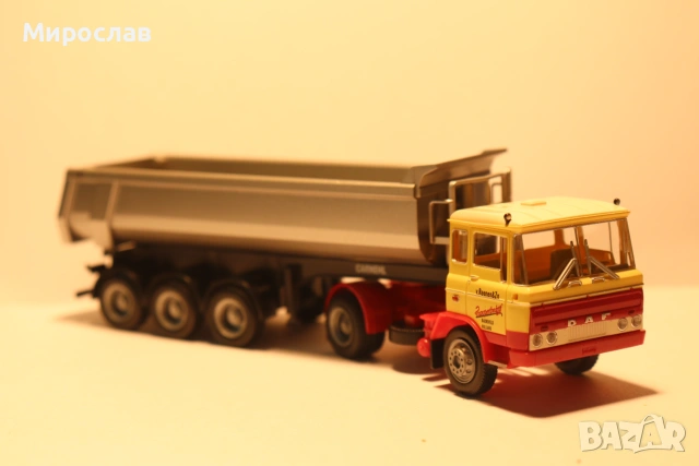 HERPA H0 1/87 DAF ГОНДОЛА РЕМАРКЕ САМОСВАЛ КАМИОН МОДЕЛ, снимка 4 - Колекции - 55077696