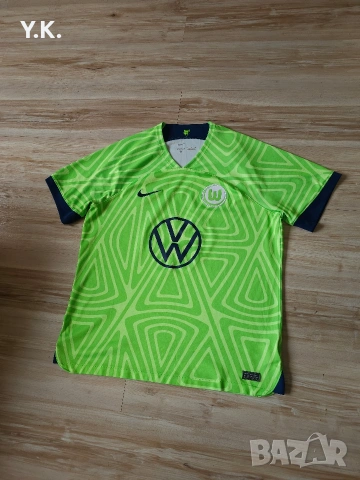 Оригинална мъжка тениска Nike Dri-Fit x VfL Wolfsburg / Season 22-23 (Home), снимка 2 - Тениски - 54641652