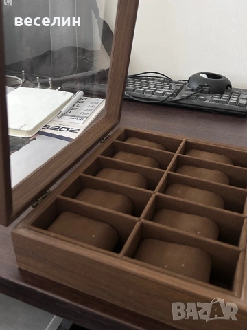 ЛУКСОЗНА ДЪРВЕНА КУТИЯ ЗА 10 ЧАСОВНИКА, снимка 4 - Други - 53974120