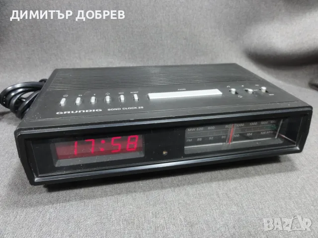 СТАР РЕТРО ТРАНЗИСТОР MW/FM РАДИО ЧАСОВНИК GRUNDIG SONO CLOCK 25, снимка 3 - Радиокасетофони, транзистори - 55645858