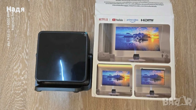 Интелигентен видео проектор C6, нов, 5G WiFi