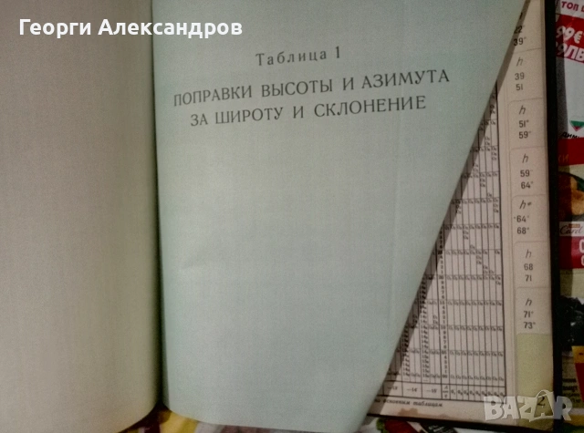 Высоты и азимуты светил (ВАС-58) Том III для широт 40°–59° - 1962г ВОЕНЕН ФЛОТ СССР Морска НАВИГАЦИЯ, снимка 7 - Специализирана литература - 55041789