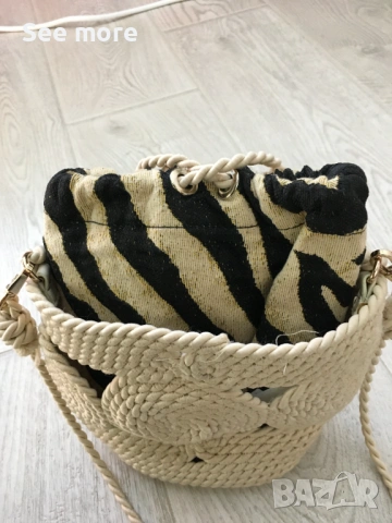 ZARA мини плетена чанта, снимка 7 - Чанти - 54568283