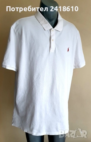 POLO Ralph Lauren Pique Cotton Tailored Fit Mens Size 2XL  ОРИГИНАЛ! Мъжка Тениска!, снимка 3 - Тениски - 54237065