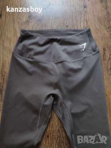 Gymshark Training leggings 7/8 penny brown - дамски фитнес клин М, снимка 7 - Клинове - 54703611