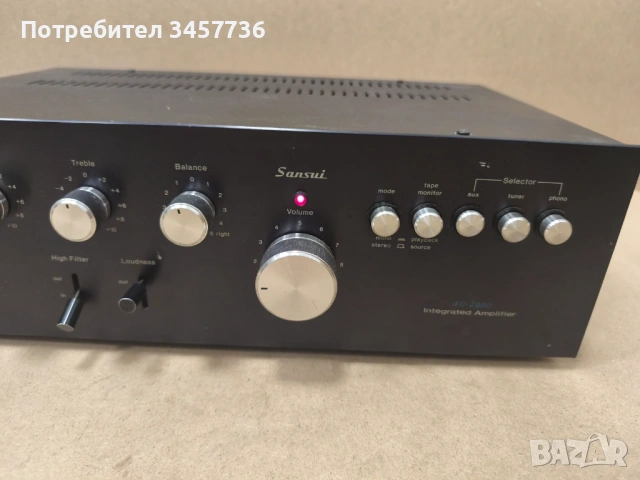 Винтидж Японски Стерео Sansui AU-2900, снимка 4 - Ресийвъри, усилватели, смесителни пултове - 54482579