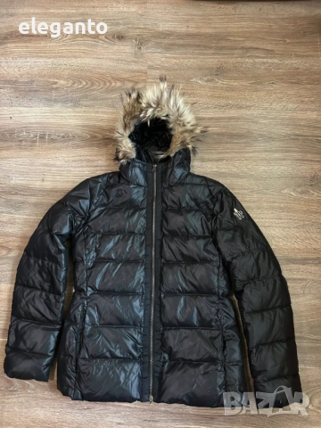 Оригинална дамска зимна пухена парка Moncler Black down Parka , 2/S размер