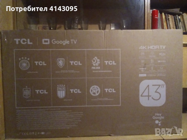 TCL 43p6K 4K Google TV