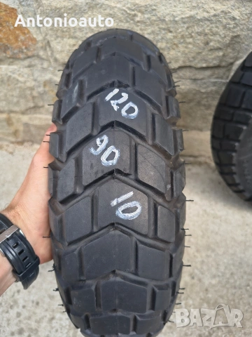 120 90 10 pirelli 120 80 12 mitas гуми за скутер офроуд, снимка 2 - Гуми и джанти - 55120471