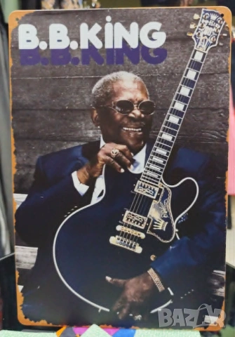 B.B.King-метална табела(плакет)