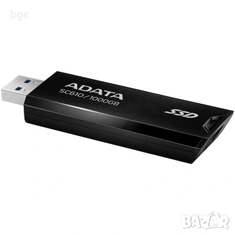 НОВ 1TB Външен SSD ADATA SC610, 1TB, USB 3.2 Gen2, Черен - 60 МЕСЕЦА ГАРАНЦИЯ, снимка 7 - Друга електроника - 54391542