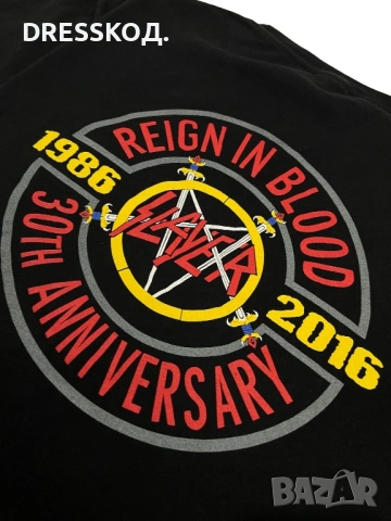 Slayer 30th Anniversary метал мъжка тениска, L размер , снимка 4 - Тениски - 54937025