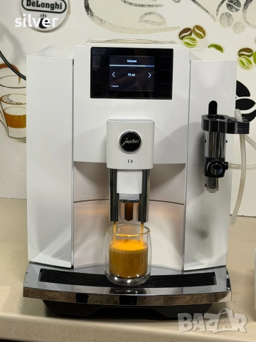 Кафемашина кафе автомат Jura E8 piano white с гаранция, снимка 8 - Кафемашини - 54156391