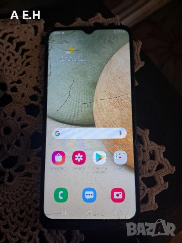 счупено стъкло !!!! Samsung A12/ 128GB/ 4 gb Ram dual sim Android 14