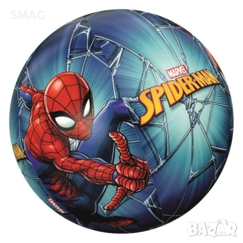 Надуваема плажна топка Spiderman Ø51cm синьо-червена_1235809, снимка 4 - Надуваеми играчки - 54438530