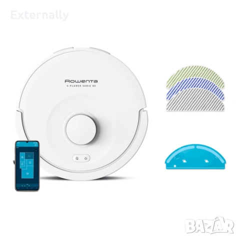 Прахосмукачка робот Rowenta X-PLORER Serie 90 Animal & Allergy RR8777WH - гаранция