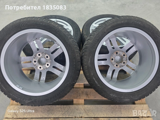 Лети джанти 17ки 5х112 Audi + зимни гуми 225/50/17 Dunlop, снимка 9 - Гуми и джанти - 54441174