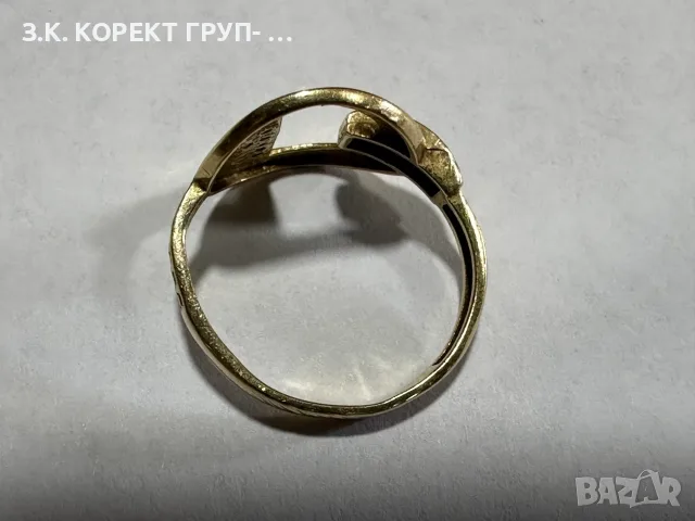 Златен дамски пръстен 14К – 2,03 гр., снимка 6 - Пръстени - 55545168