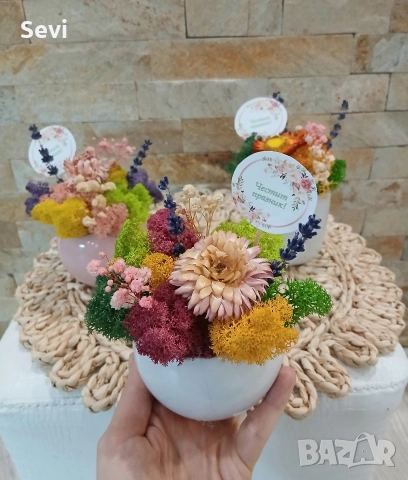 Рамки и кашпи със скандинавски мъх!, снимка 13 - Картини - 49363588