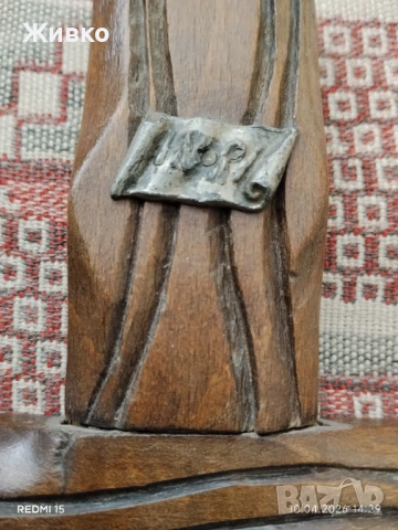 Дървен кръст с разпятие , снимка 3 - Антикварни и старинни предмети - 54156931
