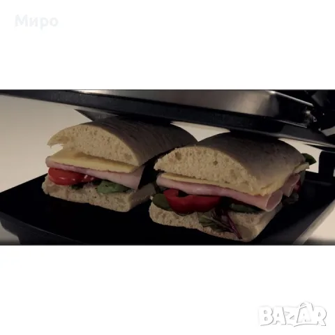 Сандвич тостер Breville Panini VST025X-01, 1000 W, Незалепващи плочи, Черен/Инокс, снимка 5 - Тостери - 55641096
