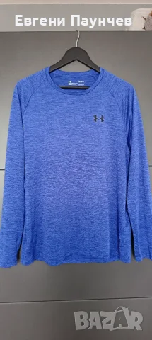Under armour размер L мъжка фланелка с дълъг ръкав синя