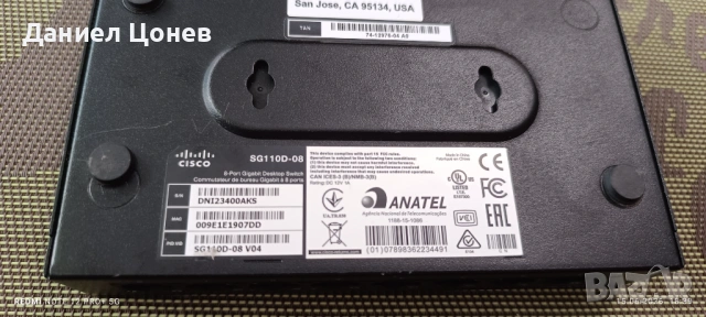  SWITCH / СУИЧ /  CISCO модел: SG110D-08, снимка 3 - Суичове - 54917145
