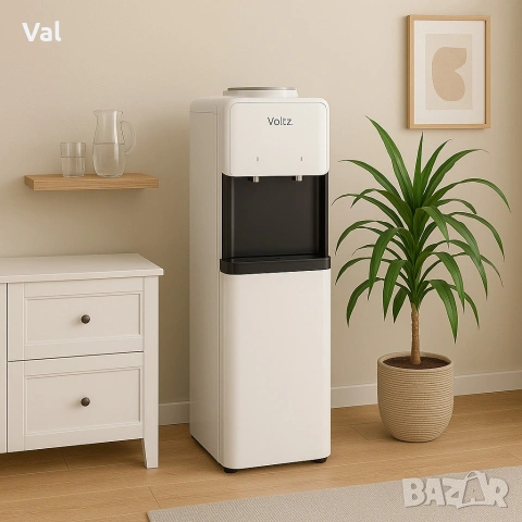 Диспенсър за вода Voltz , 85-420W\10°-90°С, с компресорно охлаждане, Бял, снимка 4 - Други - 54745367