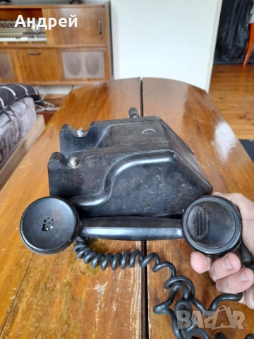 Стар телефон Т-ТМ-60, снимка 5 - Антикварни и старинни предмети - 54271755