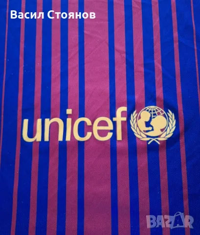 Барселона / Barcelona FC Nike 2017-18 Home Jersey - размер L, снимка 9 - Фен артикули - 55657370
