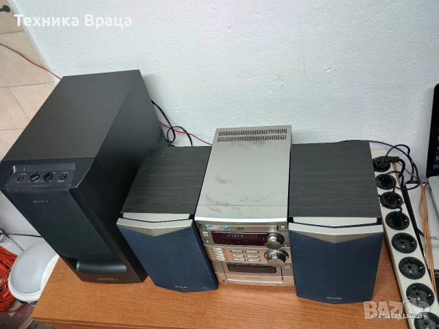Аудио система AIWA + активен буфер SONY. Супер звук. Изпращам видео. , снимка 7 - Аудиосистеми - 54560567