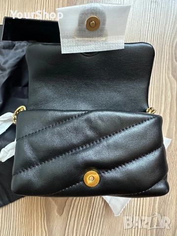 Чисто нова Чанта Pinko micro puff bag черна, снимка 7 - Чанти - 54049198
