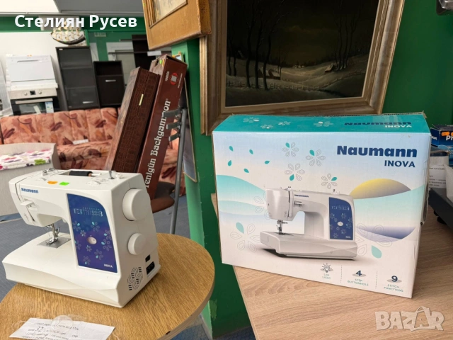 130555   NAUMANN INOVA Домашна шевна машина  цена  63 евро или 123,22 лв   d+ - състояние използвано, снимка 2 - Шевни машини - 54541220