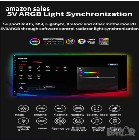 ShakingTank 9-портов ARGB PWM контролер за вентилатори - Магнитен разделител за вентилатори, снимка 6 - Други - 54166462