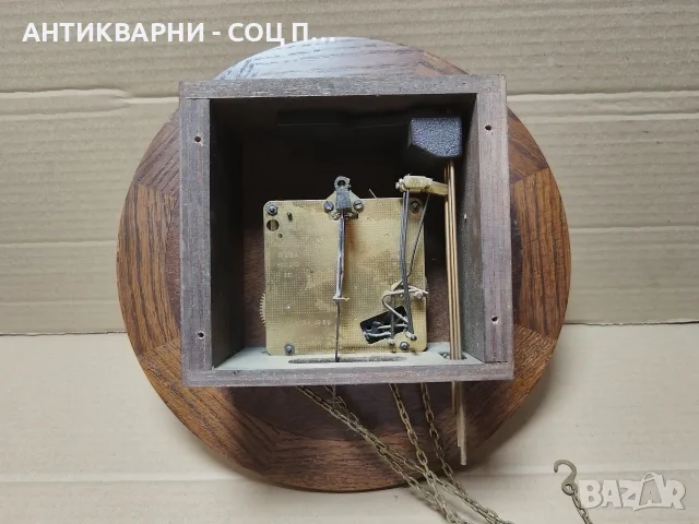 Стар Ретро Холандски Дървен Стенен Часовник с Механизъм WUBA. / НОМЕР 483., снимка 8 - Антикварни и старинни предмети - 55691238