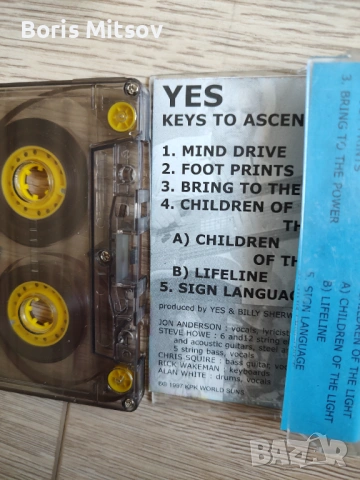 Yes -Keys to Asc. касета , снимка 2 - Аудио касети - 54194105