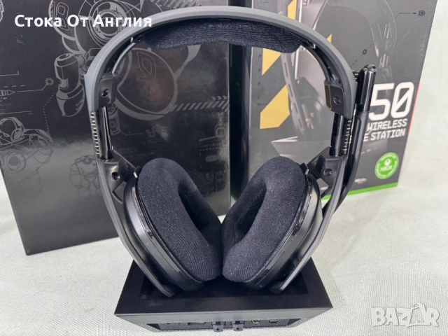 Слушалки Безжични - Logitech ASTRO A50 + Base Station / 939-001682, снимка 4 - Слушалки за компютър - 50938449
