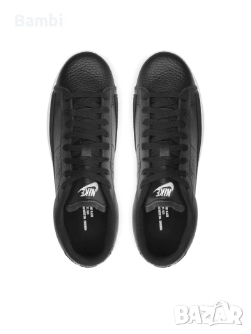 Черни кецове Nike от естествена кожа , снимка 5 - Маратонки - 54270519