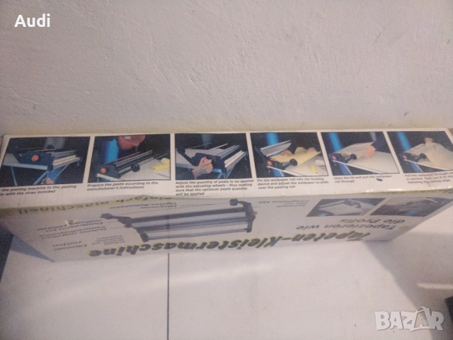 Pasting Mashine Чисто нова ръчна машина за лепене/залепяне/облепяне на тапети Made in Germany, снимка 2 - Други инструменти - 54628329