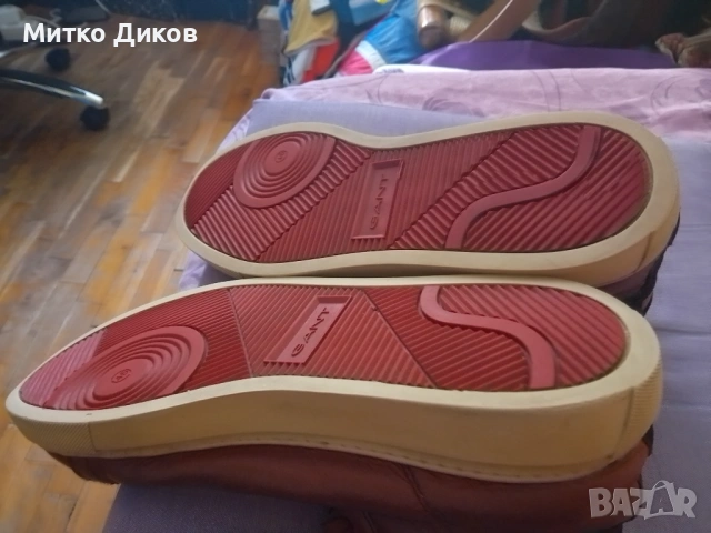 Gant маркови маратонки боти естествена кожа като нови #46 стелка 30.6см US12 UK 11, снимка 5 - Маратонки - 54429149