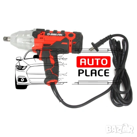 Професионален електрически гайковерт 1/2 – 720Nm Mar-Pol, снимка 3 - Други инструменти - 54039978