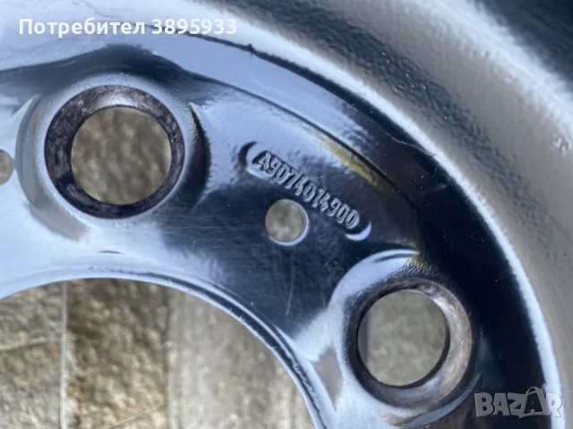 Оригинални стоманени джанти за Mercedes-Benz Sprinter  / VW Crafter  16”, снимка 5 - Гуми и джанти - 55603565