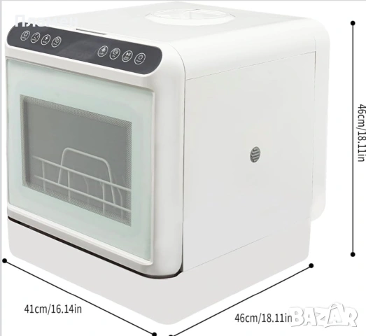 Мини съдомиялна машина 6L – компактна, преносима, с тъч управление
