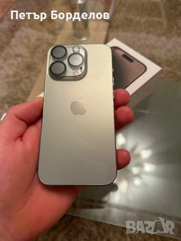 iPhone 15 pro 128GB Natural Titanium , снимка 3 - Apple iPhone - 54170696