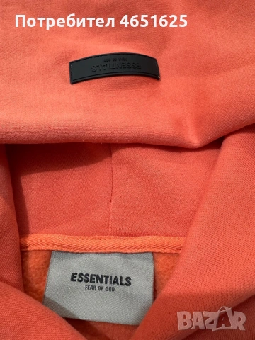 Essentials fear of god coral, снимка 4 - Суичъри - 54684136