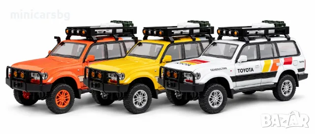 Метални колички: Toyota Land Cruiser LC80 Off-Road 1:24 – метален модел, снимка 8 - Колекции - 55628122
